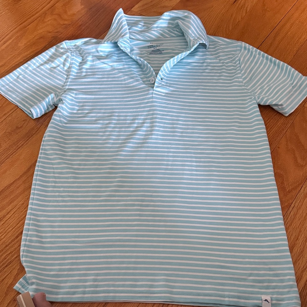 Tommy Bahama Aqua Striped Polo Shirt